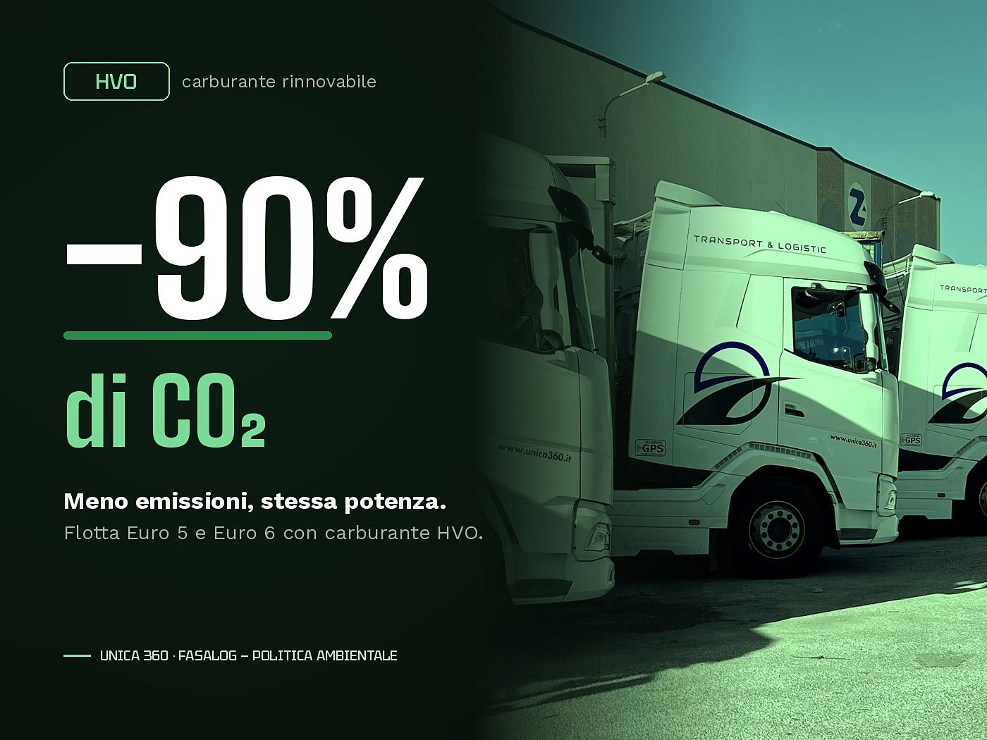 Flotta HVO — riduzione CO2